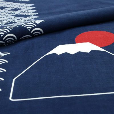 手ぬぐい「富士山に日の出」