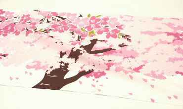 手ぬぐい「こぼれ桜」