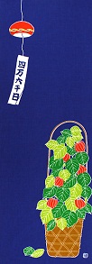 手ぬぐい「ほおずき市」2