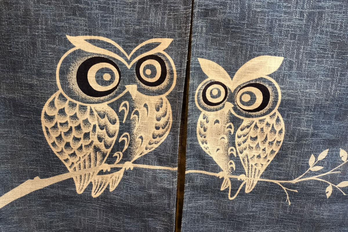 in japan,owls are lucky items